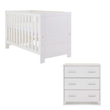 Load image into Gallery viewer, Obaby Nika Mini 2 Piece Room Set - White Wash
