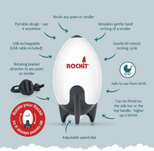 Load image into Gallery viewer, Rockit Rocker V2 - Portable Baby Rocker | Rechargeable

