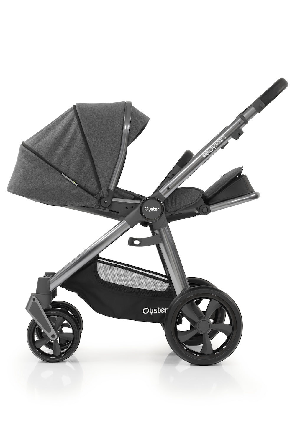 Oyster 3 Stroller | Fossil (Gun Metal Chassis)