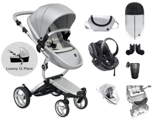 Mima Xari 11 Piece 4G Complete Travel System Argento on