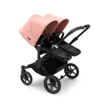 Load image into Gallery viewer, Bugaboo Donkey 5 Duo Pushchair &amp; Carrycot - Black / Midnight Black / Morning Pink
