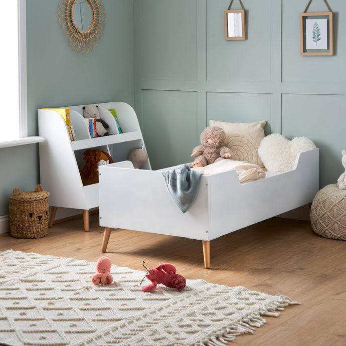 Obaby Maya Single Bed | White With Natural