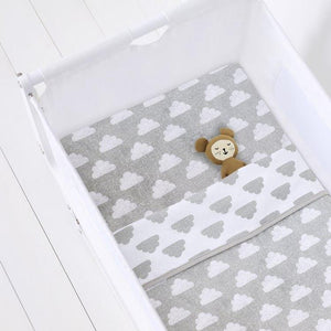Snuz Bedside Crib 2 Pack Fitted Sheets – Cloud Nine