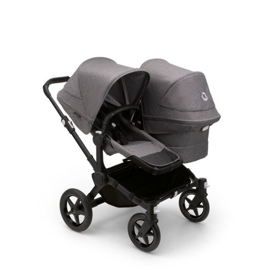 Bugaboo Donkey 5 Duo Pushchair Carrycot Black Grey Melange Direct4baby Direct 4 Baby