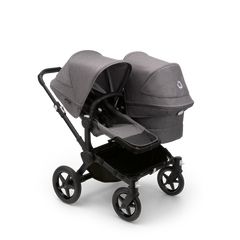 Bugaboo Donkey 5 Duo Pushchair Carrycot Black Grey Melange Direct4baby Direct 4 Baby