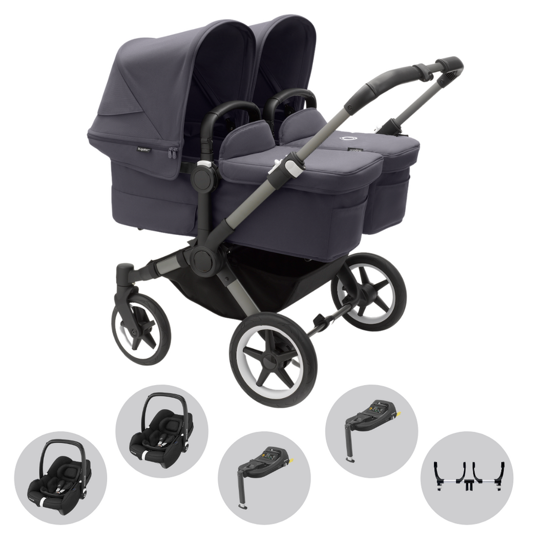 Bugaboo donkey sales twin navy blue