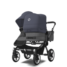 Load image into Gallery viewer, Bugaboo Donkey 5 Duo Pushchair &amp; Carrycot - Graphite / Grey Melange / Stormy Blue
