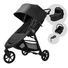 Baby Jogger City Mini GT2 with Carrycot & Maxi-Cosi i-Size Cabriofix Travel System - Opulent Black