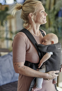 BABYBJÖRN Mini 3D Jersey Baby Carrier - Charcoal Grey