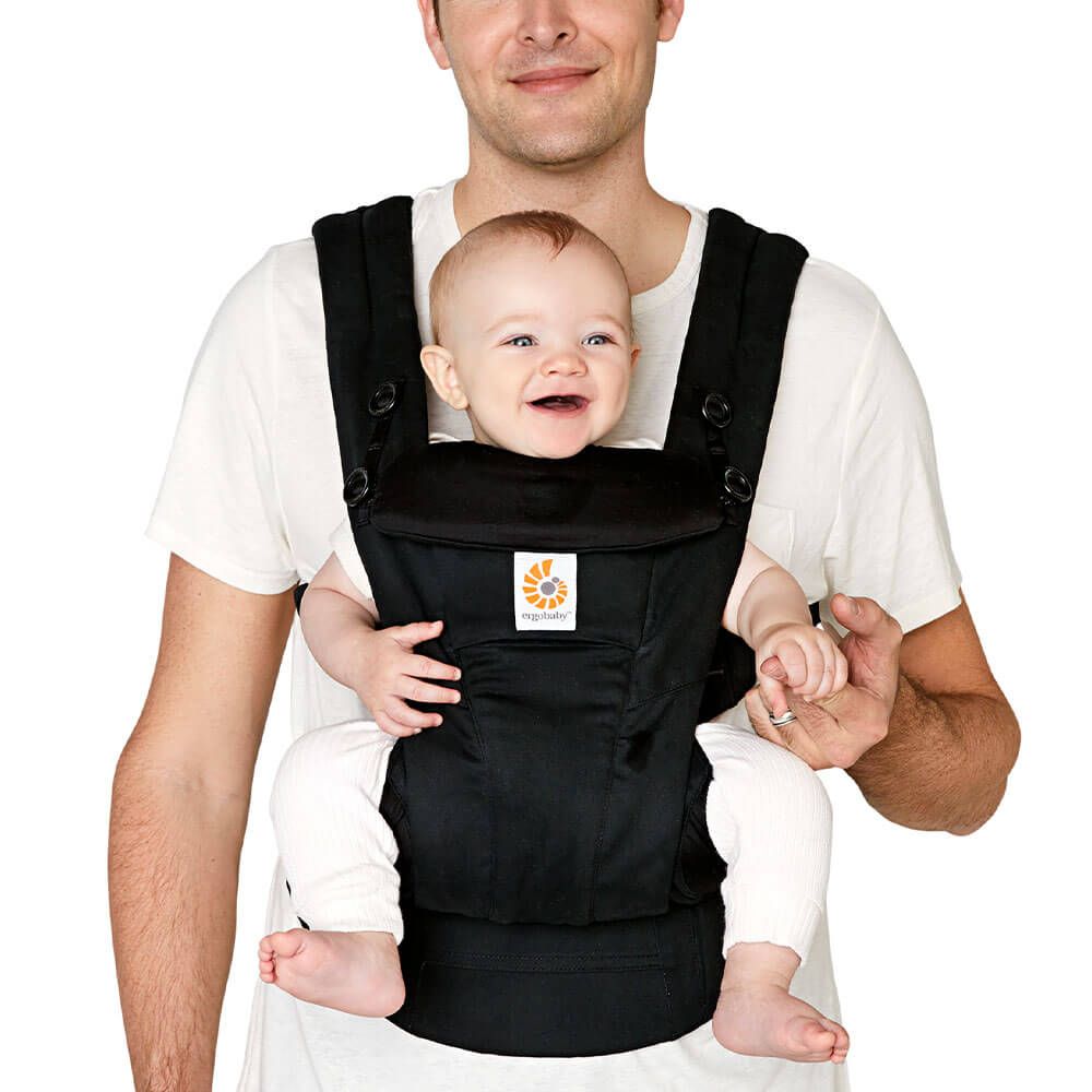Ergobaby Omni Dream Baby Carrier | Papoose Baby Wearing | Onyx Black | Direct4Baby
