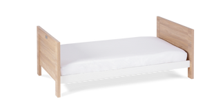 Silver Cross Finchley Oak Toddler Bed Angled n White Background