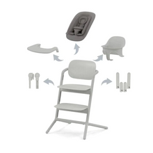 Load image into Gallery viewer, Cybex Lemo 4-in1 High Chair Set - Suede Grey
