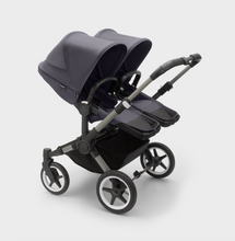 Load image into Gallery viewer, Bugaboo Donkey 5 Duo Pushchair &amp; Cybex Cloud T Travel System - Graphite / Stormy Blue

