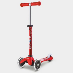 Micro Scooter Mini Deluxe LED Scooter | Red