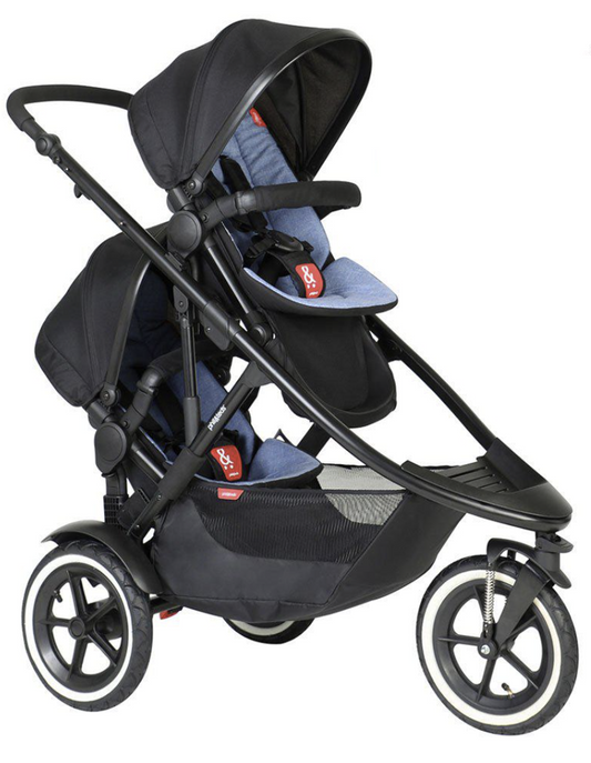 Phil & Teds Sport Verso Double Pushchair | Blue | Direct4baby