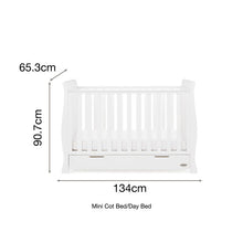 Load image into Gallery viewer, Obaby Stamford Mini Cot Bed - White

