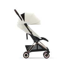 Load image into Gallery viewer, Cybex Coya Platinum Compact Stroller | Off White on Rose Gold

