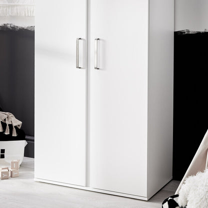 Silver Cross Finchley Wardrobe White Door Close Up view Lifestyle Image