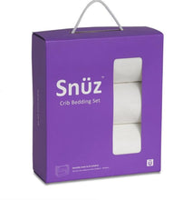 Load image into Gallery viewer, Snuz 3pc Crib Bedding Set – White
