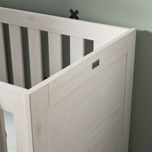 Silver Cross Alnmouth Cot Bed Headboard Detail on Lifestyle Image