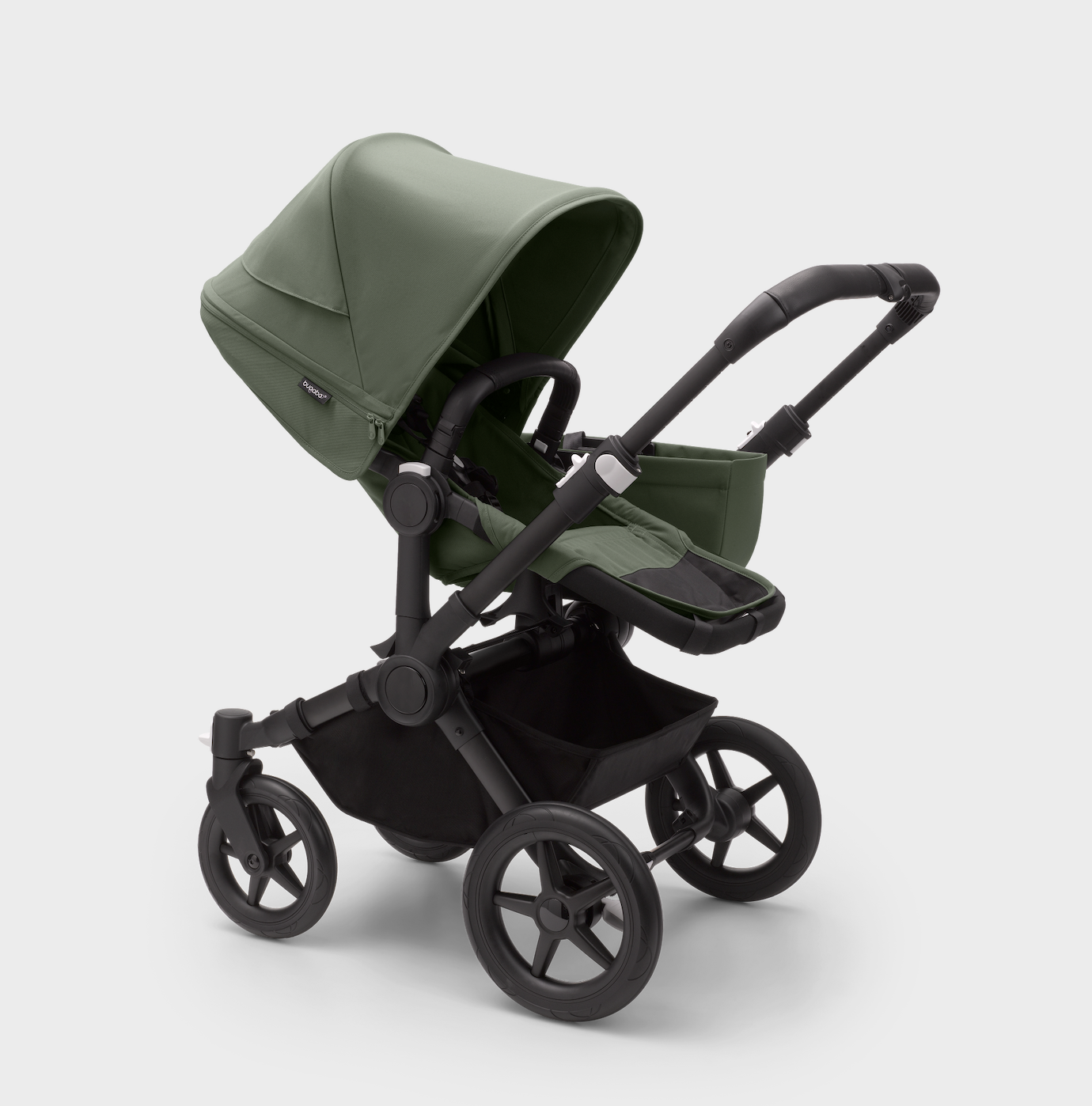 Bugaboo Donkey 5 Mono Complete Pushchair & Carrycot - Black / Forest Green