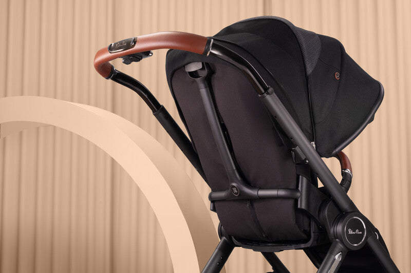 Silver Cross Reef Pushchair, First Bed Carrycot & Dream i-Size Ultimate Bundle - Orbit Black