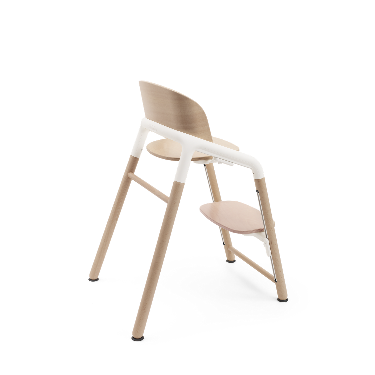 Bugaboo Giraffe Highchair with Baby Set, Pillow & Tray | Neutral Wood/White & Arctic White | Direct4baby | Free Delivery