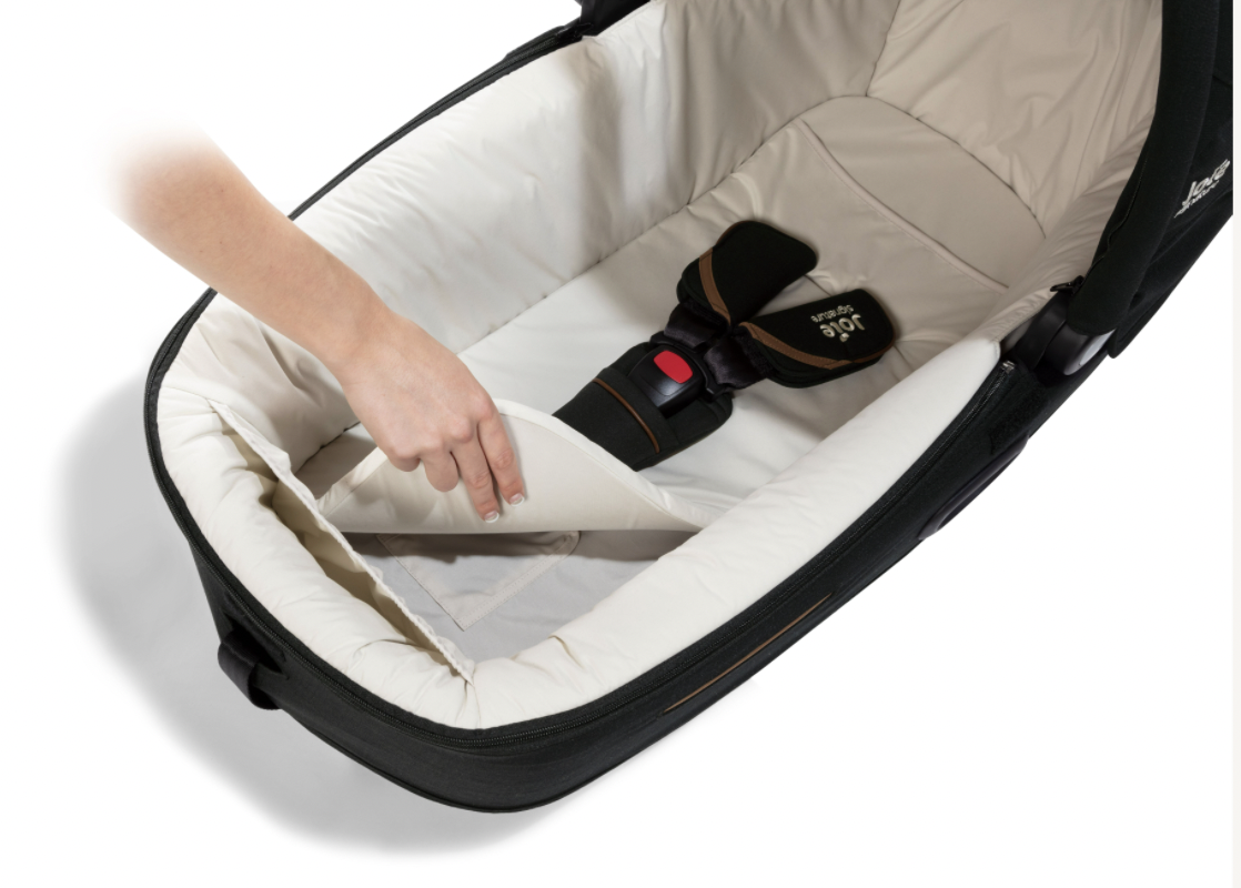 Joie Signature Calmi Dual Use Carrycot & Car Seat with i-Base Encore Rotating Isofix | Eclipse