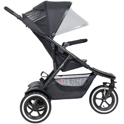 Phil & Teds Sport V6 Double Pushchair | Charcoal Grey
