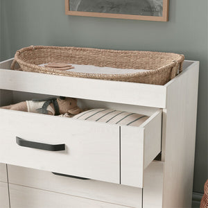 Silver Cross Alnmouth Dresser / Changer Drawer Close Up in Lifestyle Image