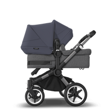 Load image into Gallery viewer, Bugaboo Donkey 5 Duo Pushchair &amp; Carrycot - Graphite / Grey Melange / Stormy Blue
