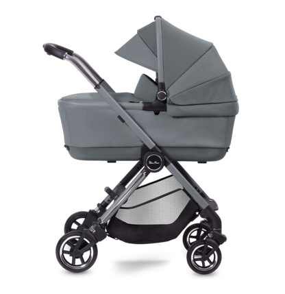 Silver Cross Dune Pushchair, First Bed Carrycot, Dream i-Size Ultimate Bundle - Glacier Grey 