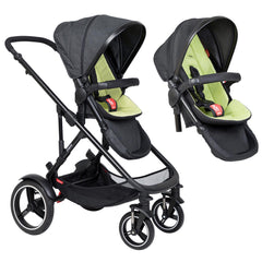 Phil & Teds Voyager V6 Double Pushchair - Apple Green