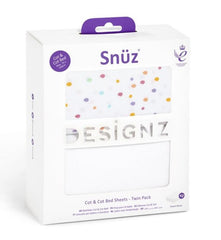 Snuz 2 Pack Cot & Cot Bed Fitted Sheet – Spots