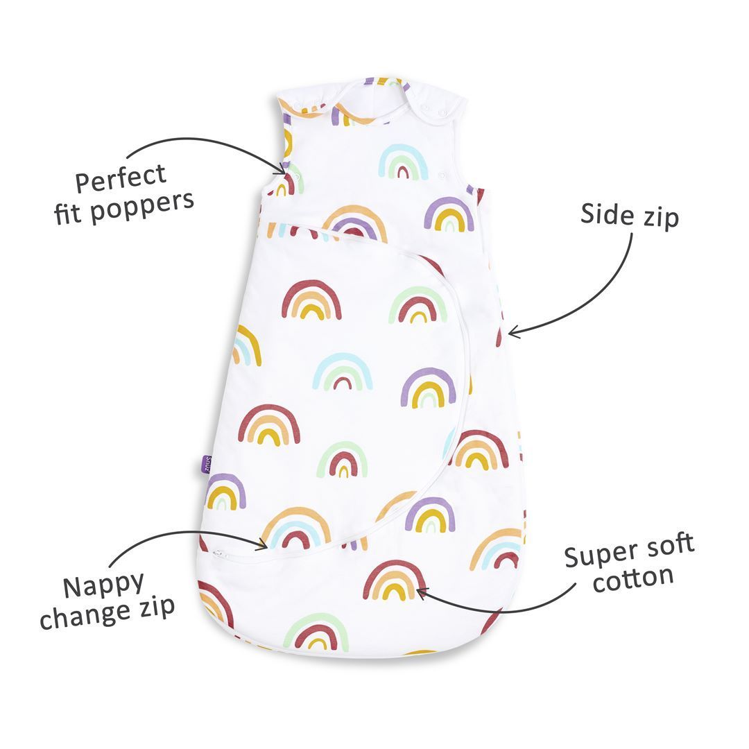 SnuzPouch Sleeping Bag  1.0 tog - Multi Rainbow (6-18 Months)