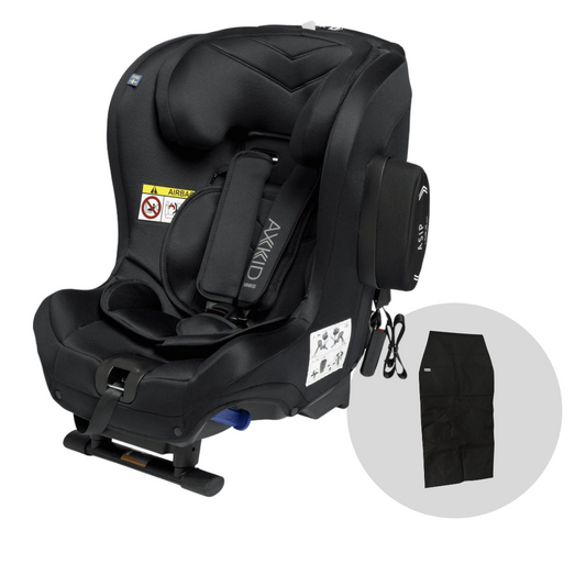 Axkid Minikid 2 (2022 / 2023 ) Rearfacing Car Seat- Free Seat Protector - Tar Black