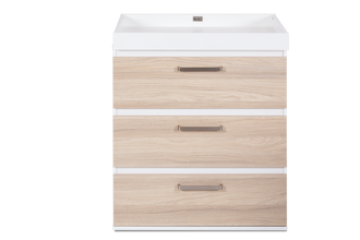 Load image into Gallery viewer, Silver Cross Finchley Oak Dresser / Changer Straight on White Background
