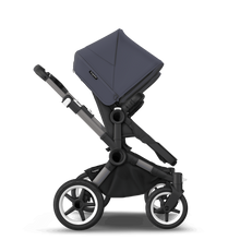 Load image into Gallery viewer, Bugaboo Donkey 5 Duo Pushchair &amp; Carrycot - Graphite / Midnight Black / Stormy Blue
