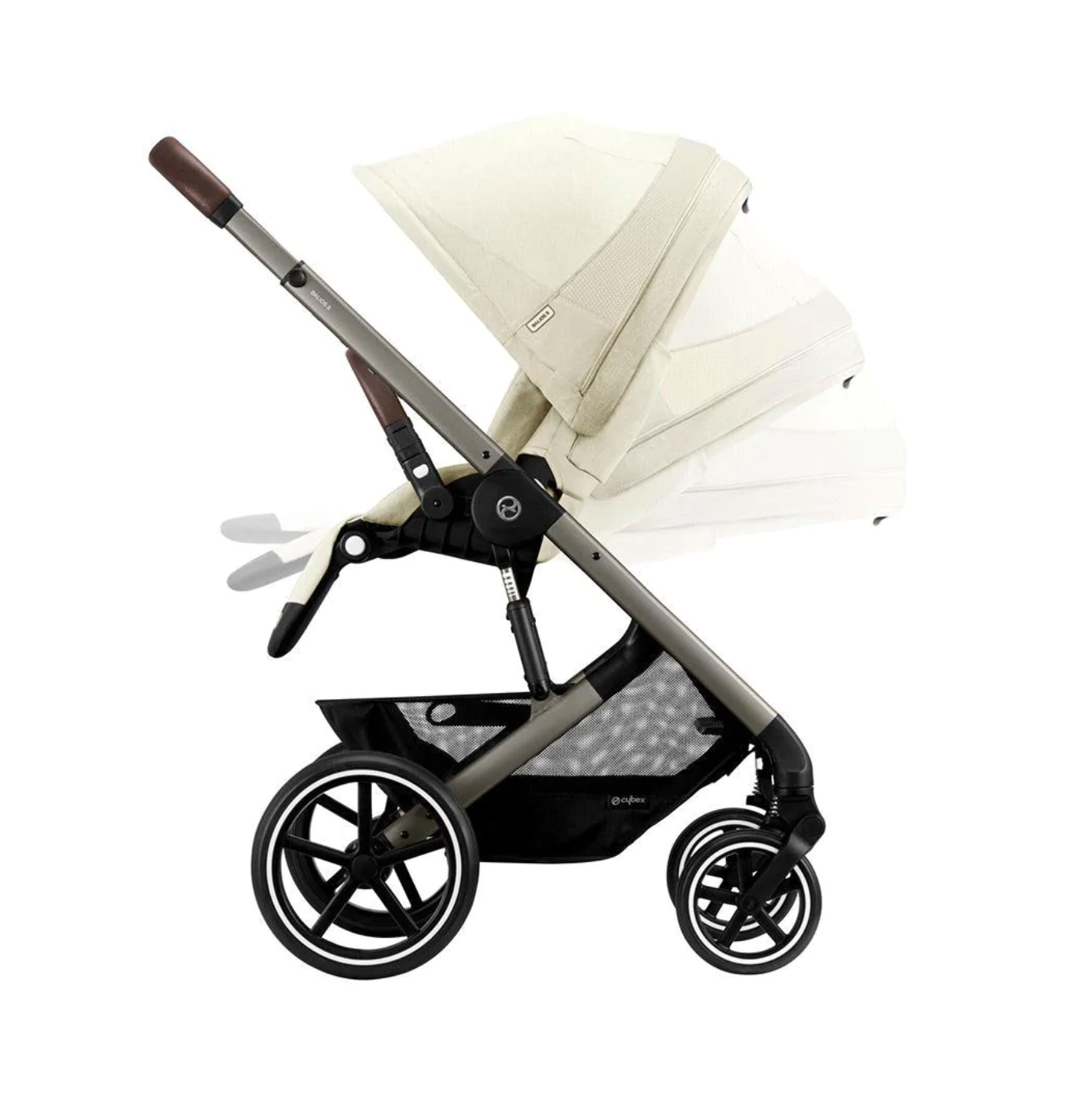 Cybex Balios S Lux Pushchair - Seashell Beige | Taupe | Parent facing reclines