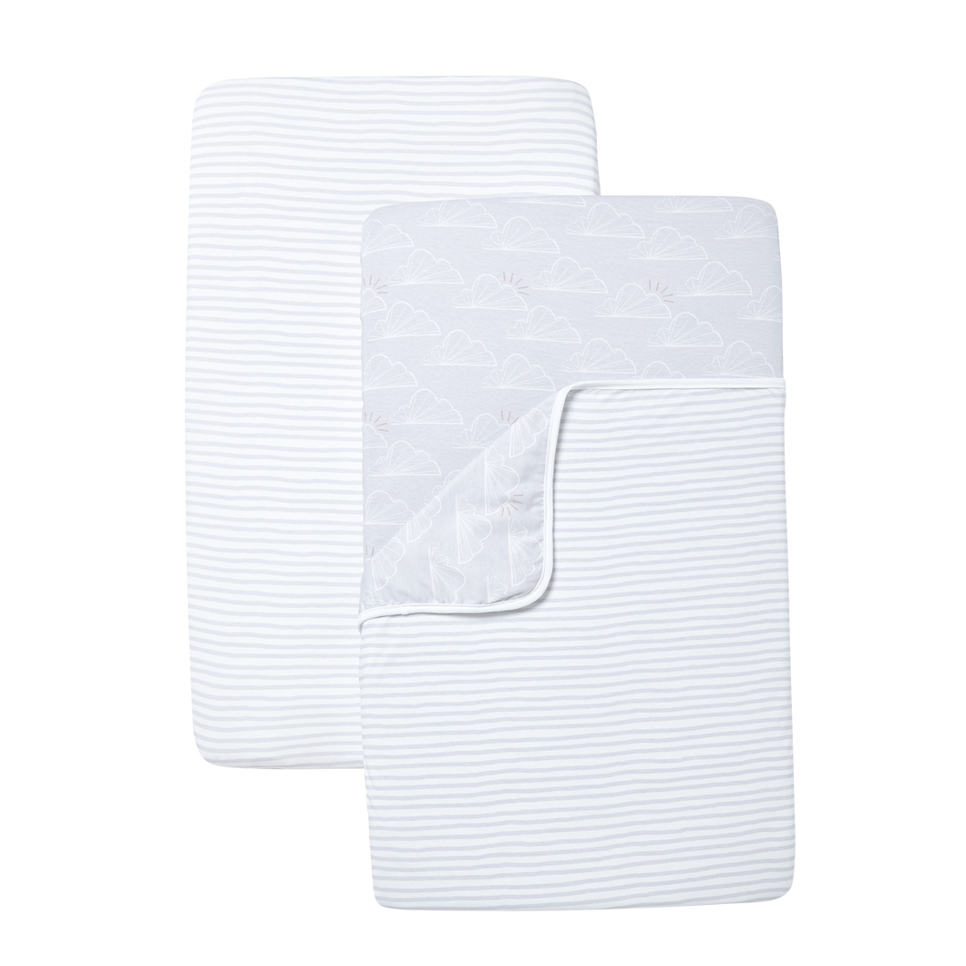 Shnuggle air sales bedside crib sheets