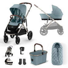 Load image into Gallery viewer, Cybex Gazelle Essential Bundle | Sky Blue/Taupe | 2023
