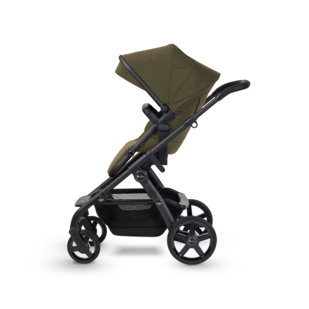 Silver Cross Wave Pushchair & Dream i-Size Travel Pack - Cedar Green (FREE Carrycot Stand)