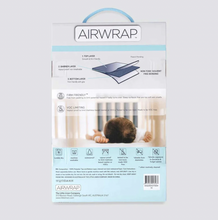 Load image into Gallery viewer, AIRWRAP Safer Breathing Zone | Cotbed Mattress Protector
