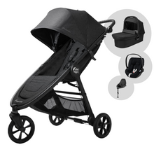 Load image into Gallery viewer, Baby Jogger City Mini GT 2 with Carrycot &amp; Cybex Cloud T Travel System - Opulent Black
