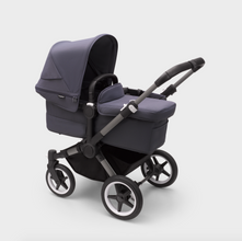 Load image into Gallery viewer, Bugaboo Donkey 5 Twin Pushchair &amp; Maxi-Cosi Pebble 360 Travel System - Graphite / Stormy Blue
