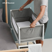 Load image into Gallery viewer, SnuzPod4 Bedside Crib Starter Bundles - Dusk Grey (White Sheets)
