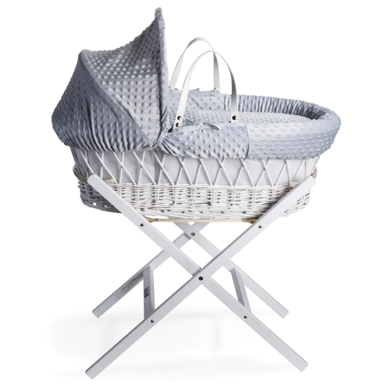 Dimple grey wicker moses basket hot sale