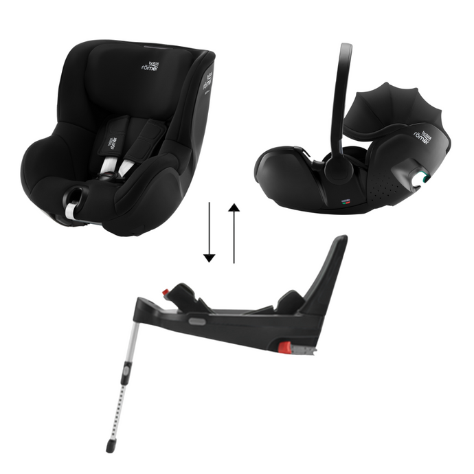 Britax Römer Baby-Safe 5Z Car Seat Modular System Bundle | Space Black