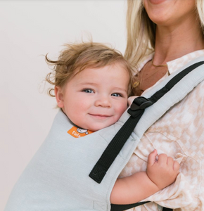  Tula Free-to-Grow Baby Carrier | Linen Seafoam | Pale Blue | Papoose | Sling | Baby Wearing | Direct4baby