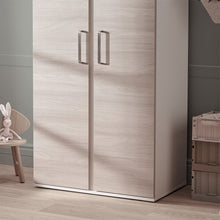 Load image into Gallery viewer, Silver Cross Finchley Oak Wardrobe Door Close Up in Lifestyle Shot

